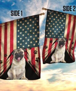 pug american flag 8241