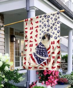pug dog american flag 7967