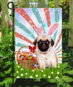 pug easter american flag 1347