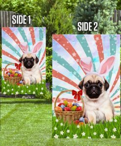 pug easter american flag 5754