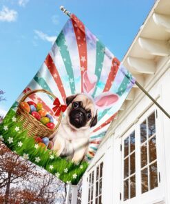 pug easter american flag 8124