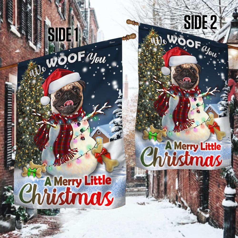 Pug Flag We Woof You A Merry Little Christmas DBD2924Fv2 - Image 4
