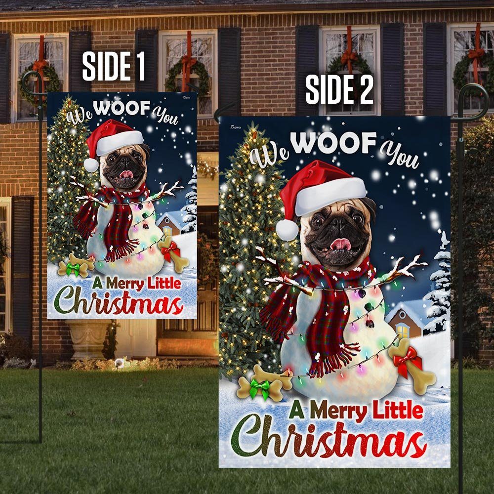 Pug Flag We Woof You A Merry Little Christmas DBD2924Fv2 - Image 6