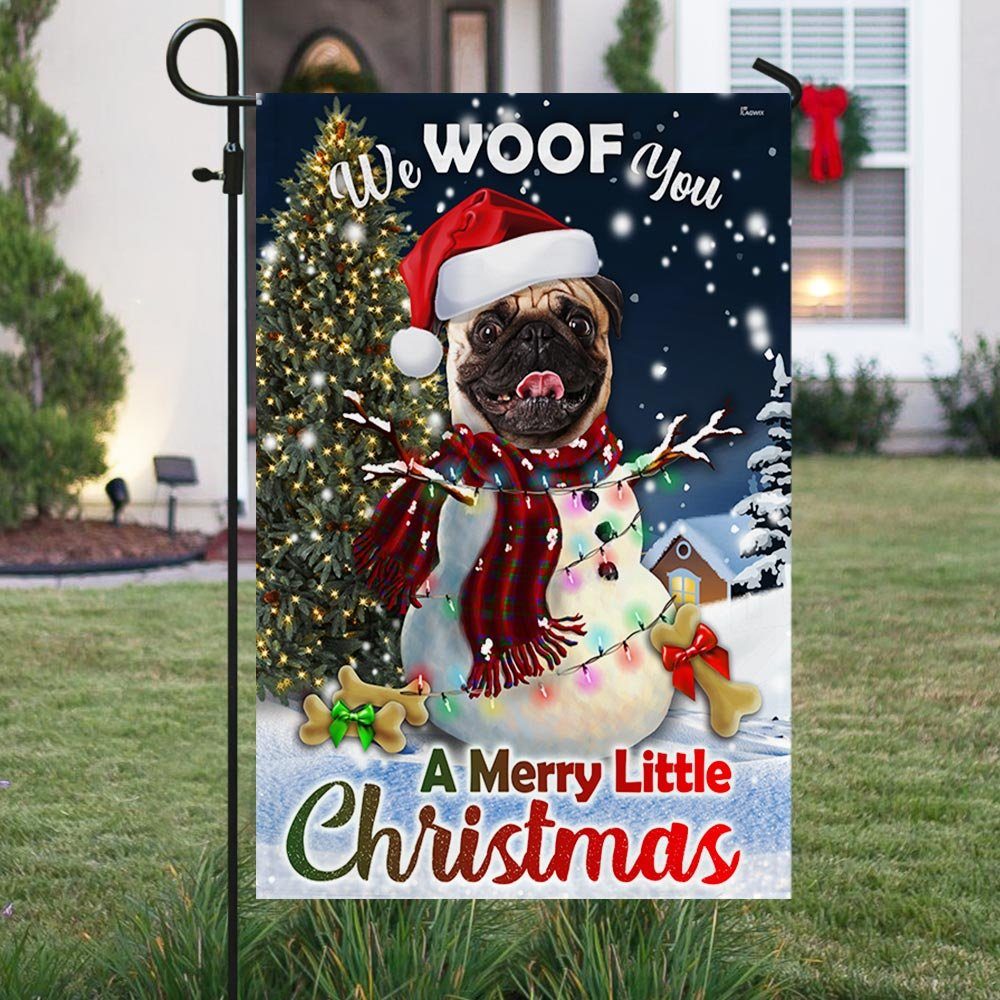 Pug Flag We Woof You A Merry Little Christmas DBD2924Fv2 - Image 5