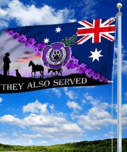 purple poppy australian grommet flag they also served bnl418gfv1 5470