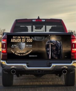 Put On The Full Armor Of God Truck Tailgate Decal Sticker Wrap MBH91TD