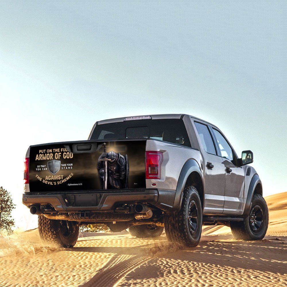 Put On The Full Armor Of God Truck Tailgate Decal Sticker Wrap MBH91TD - Image 6