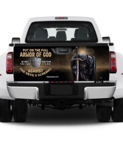 put on the full armor of god truck tailgate decal sticker wrap mbh91td 5381