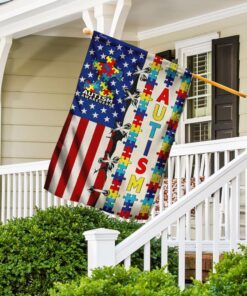 puzzle autism awareness american flag 2771
