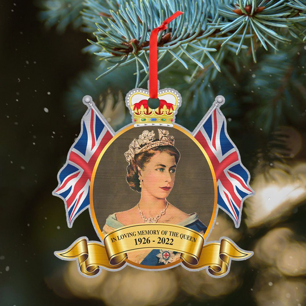 Queen Elizabeth II Christmas In Loving Memory Of The Queen 1926 - 2022 Ornament MLN579O - Image 8
