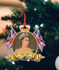 queen elizabeth ii christmas in loving memory of the queen 1926 2022 ornament mln579o 6402