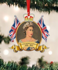 queen elizabeth ii christmas in loving memory of the queen 1926 2022 ornament mln579o 7153