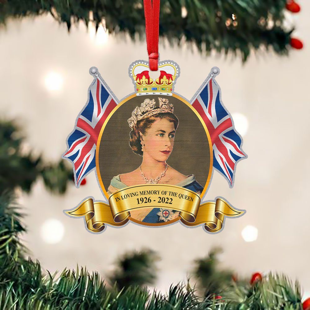 Queen Elizabeth II Christmas In Loving Memory Of The Queen 1926 - 2022 Ornament MLN579O - Image 6
