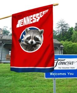 Raccoon Tennessee Flag BNN434F