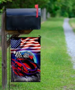 racing car american us flag 7242