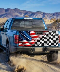 racing truck tailgate decal sticker wrap 1035