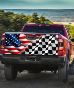 racing truck tailgate decal sticker wrap 1911