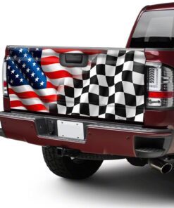 racing truck tailgate decal sticker wrap 5087
