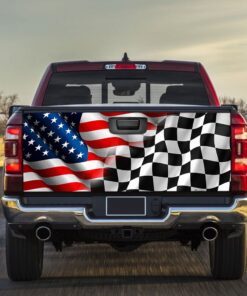 Racing Truck Tailgate Decal Sticker Wrap