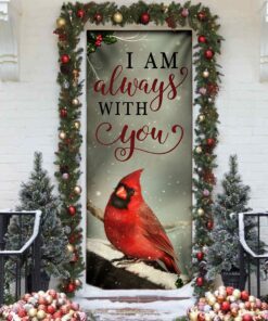 red cardinal i am always with you door cover 4031