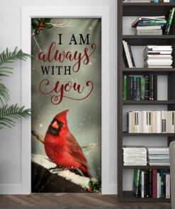 red cardinal i am always with you door cover 6595