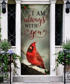 red cardinal i am always with you door cover 7389