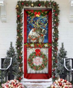 Reindeer Christmas Door Cover