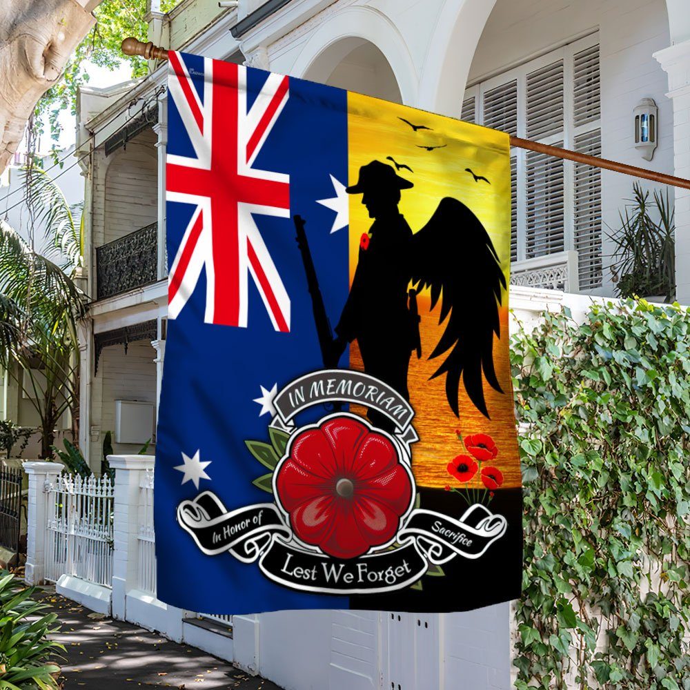 Remembrance Australia Flag Poppy In Honor Of Sacrifice - Lest We Forget DDH2824Fv10 - Image 2