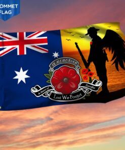 Remembrance Australia Grommet Flag In Honor Of Sacrifice - Lest We Forget DDH2824GFv10