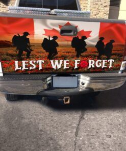 remembrance day. canadian veteran. lest we forget truck tailgate decal sticker wrap thn3526td 1188