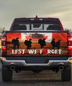 remembrance day. canadian veteran. lest we forget truck tailgate decal sticker wrap thn3526td 4080
