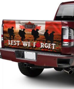 remembrance day. canadian veteran. lest we forget truck tailgate decal sticker wrap thn3526td 4344