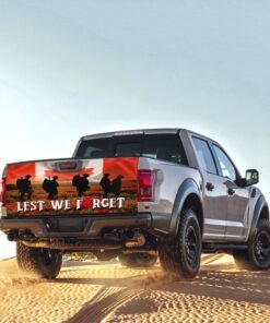remembrance day. canadian veteran. lest we forget truck tailgate decal sticker wrap thn3526td 6458