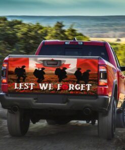remembrance day. canadian veteran. lest we forget truck tailgate decal sticker wrap thn3526td 8188
