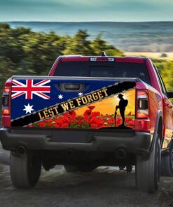 remembrance day. lest we forget truck tailgate decal sticker wrap thb3281v2td 3348