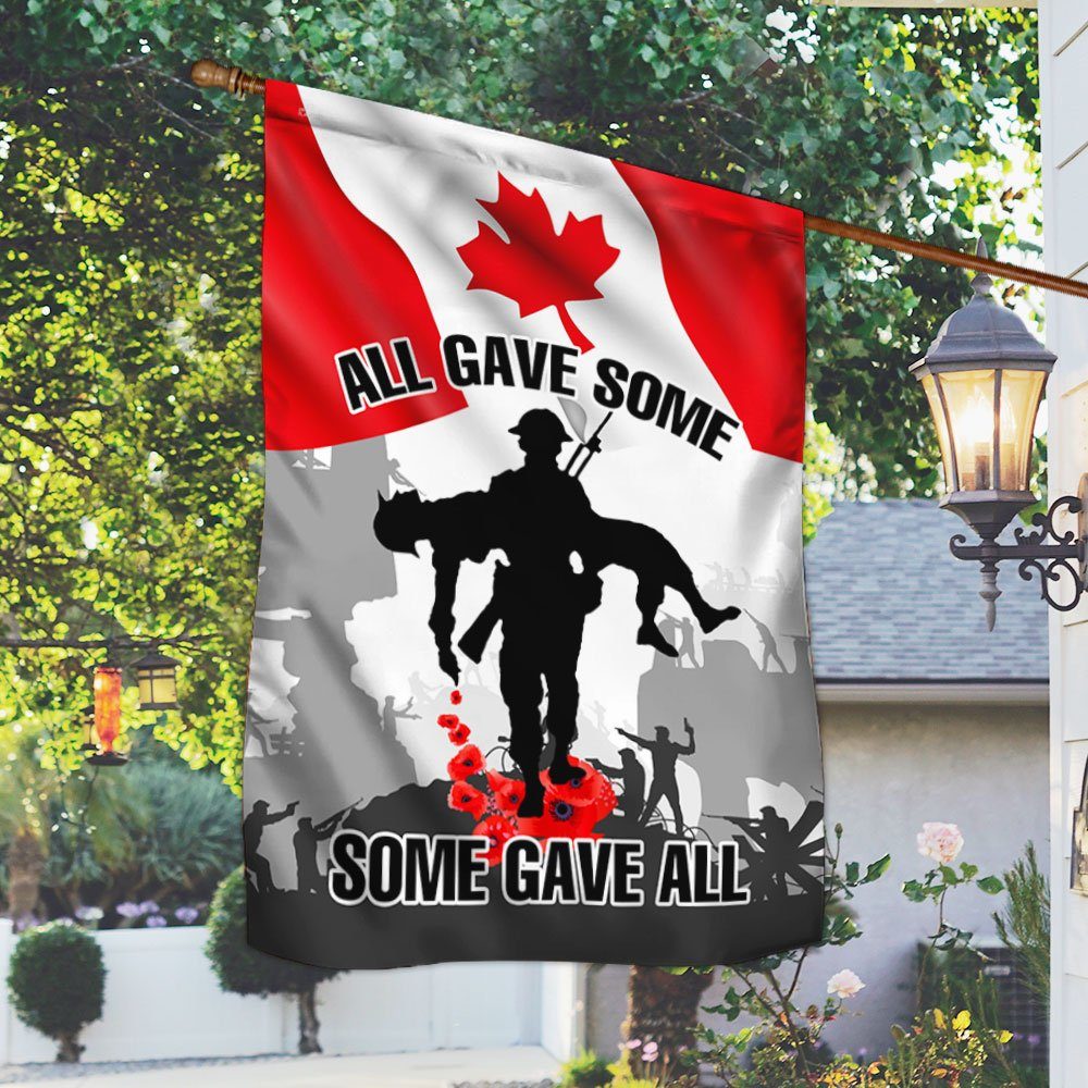 Remembrance Day Canadian Flag, All Gave Some Some Gave All QNK1079F - Image 2