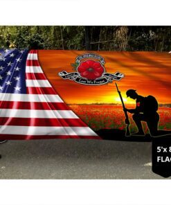 remembrance day flag american veteran grommet flag trl1778gf 1383