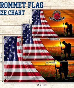 remembrance day flag american veteran grommet flag trl1778gf 4955