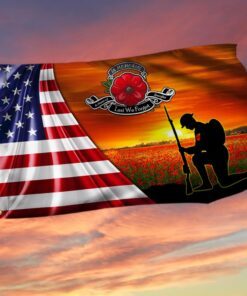 Remembrance Day Flag American Veteran Grommet Flag TRL1778GF