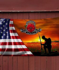remembrance day flag american veteran grommet flag trl1778gf 7799