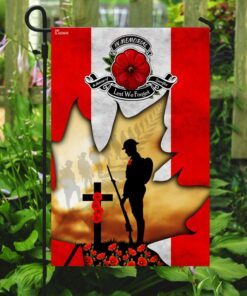 remembrance day flag lest we forget canadian flag trn1366f 4472