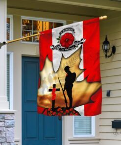 Remembrance Day Flag Lest We Forget Canadian Flag TRN1366F