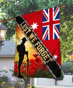 Remembrance Day Flag Lest We Forget THB3304Fn