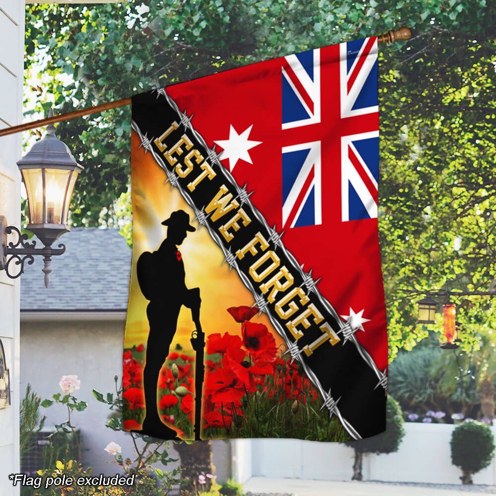 Remembrance Day Flag Lest We Forget THB3304Fn