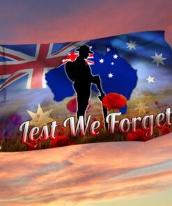 Remembrance Day Flag Lest We Forget THB3433GF