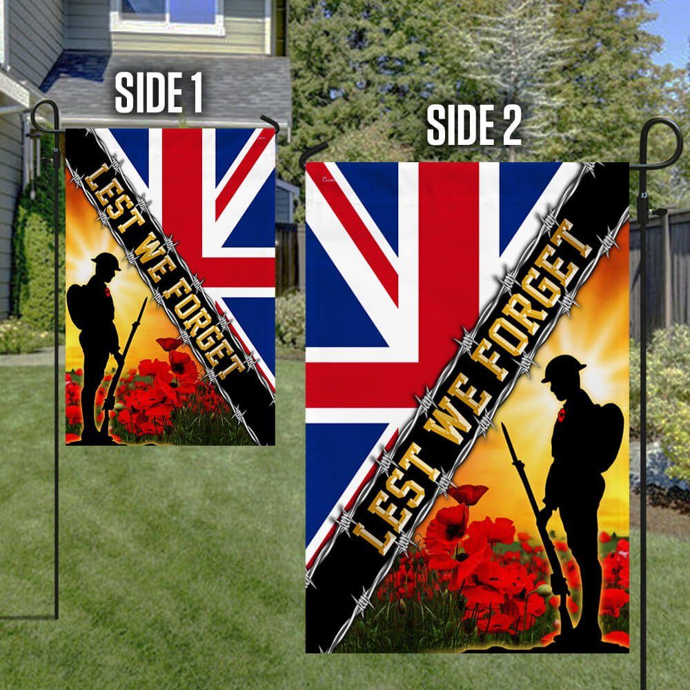 Remembrance Day Flag Poppy. Lest We Forget. Veteran Union Jack Flag THB3281F - Image 7
