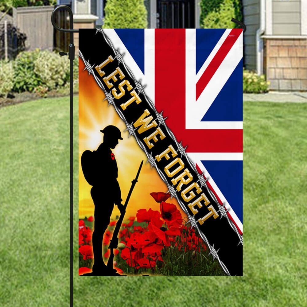 Remembrance Day Flag Poppy. Lest We Forget. Veteran Union Jack Flag THB3281F - Image 6