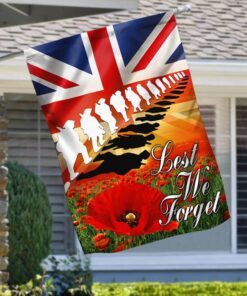 remembrance day flag poppy. lest we forget thb3309fv2 6362
