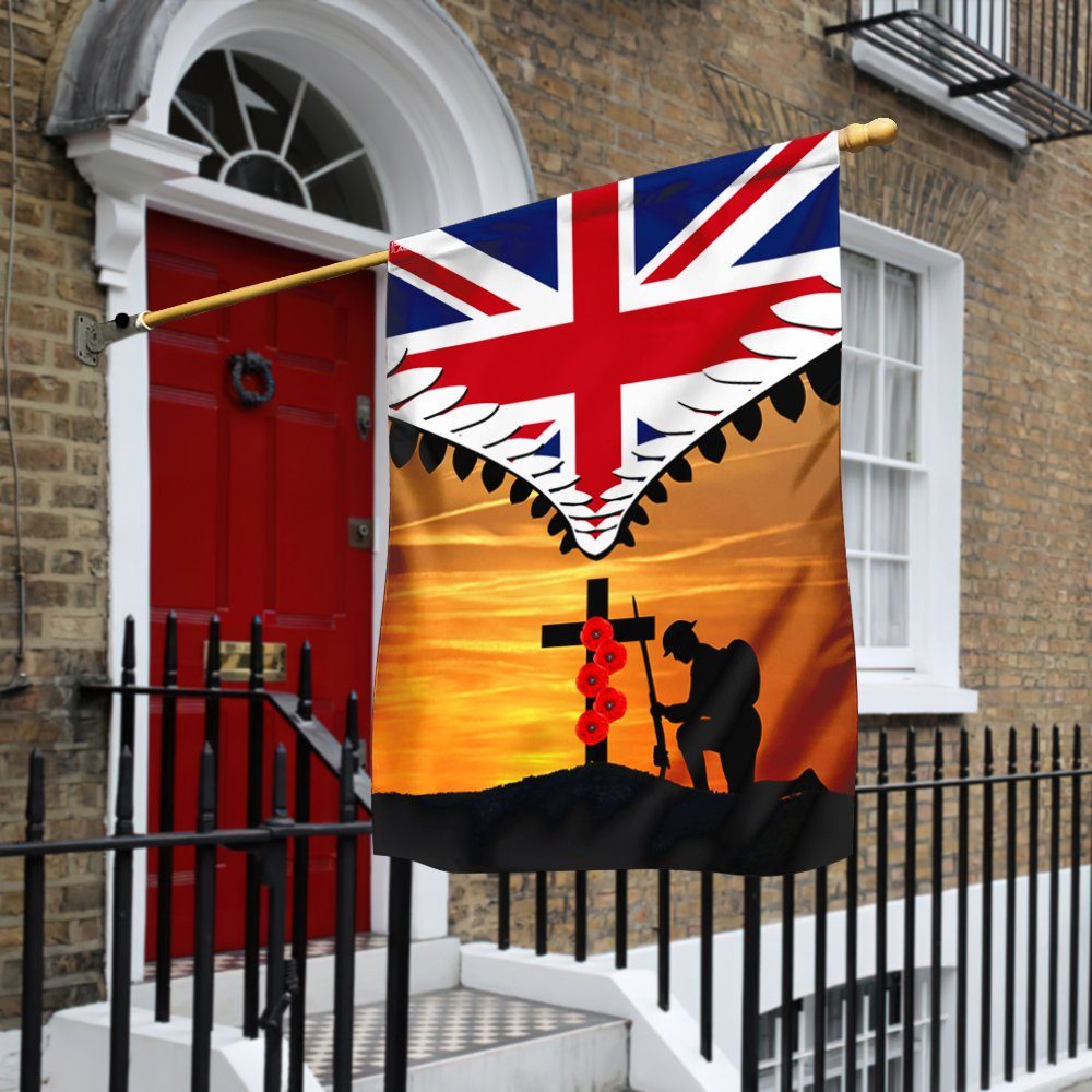 Remembrance Day Flag Poppy Veteran Flag TRN1355F