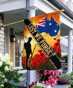Remembrance Day Flag Veteran Poppy THB3303F